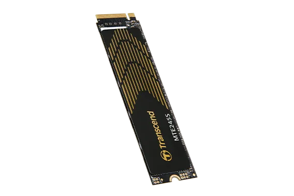 TRANSCEND 250GB MTE245S PCI-E  GEN 4X4 M.2 NVMe 2280 SSD 3D NAND - 3200 MB/s Read1800 MB/s Write - 150 TBW Transcend