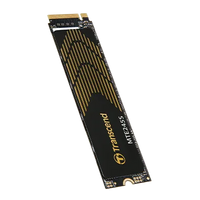 TRANSCEND 1 TB MTE245S PCI-E  GEN 4X4 M.2 NVMe 2280 SSD 3D TLC - 5300 MB/s Read 4600 MB/s Write - 600 TBW-TS1TMTE245S