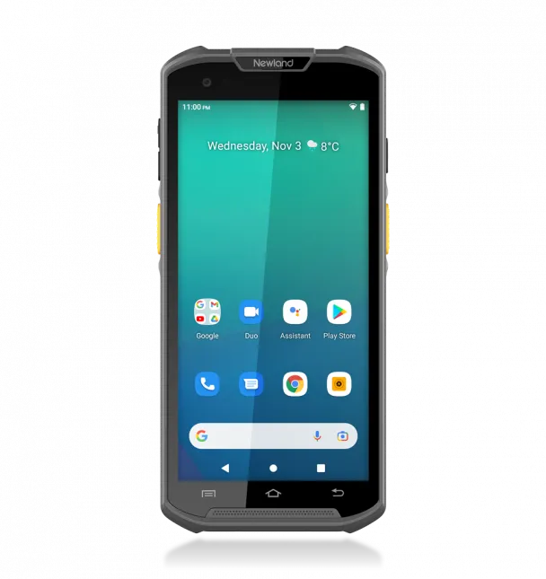 Newland - ''MT9356 Megattera Pro Mobile Computer with 5.5'''' touchscreen; Angled 2D CMOS Mega Pixel imager with Laser Aimer (CM-NLS-MT9356-W4-AS