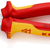 KNIPEX 03 06 180 SB Combination Pliers insulated with multi-component grips, VDE-tested chrome-plated 180 mm