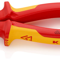 KNIPEX 03 06 200 SB Combination Pliers insulated with multi-component grips, VDE-tested chrome-plated 200 mm