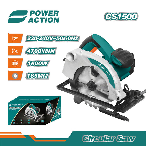 1500W Power Action circular saw CS1500