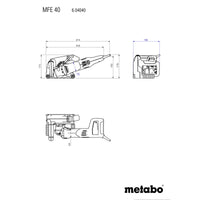 Metabo MFE 40 Wall Chaser: Powerful Concrete & Brick Cutting Tool