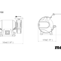 Metabo : Bench Grinders DS 150 M - 604150000