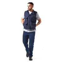 DROMEX JACKET STORM HARDBODY VEST N/BLUE [XL]  DB-STBW-H-XL