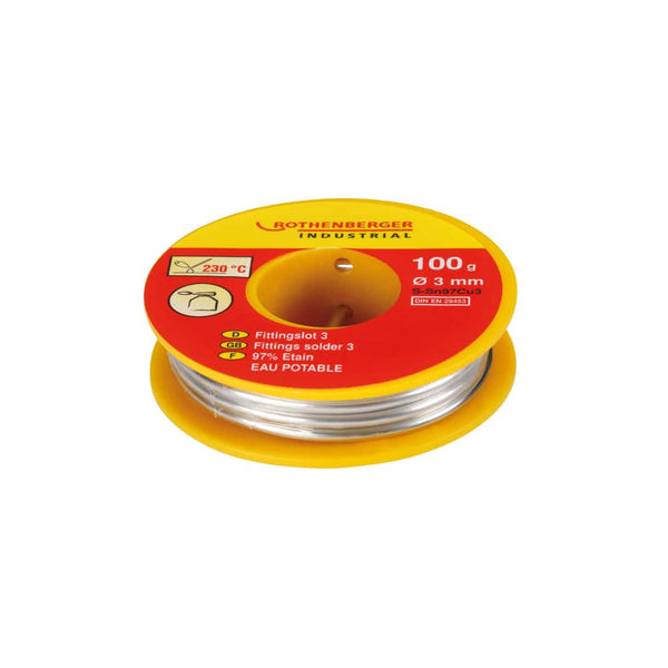 Rothenberger Fittings Solder 3 - Din/En 29453 - 100G -  (SKU: 045256E)