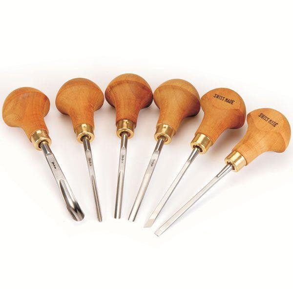 Pfeil Swiss Made Wood Carving Tools - Linoleum & Block Cutters Set: Chisels, Gouges, Veiner