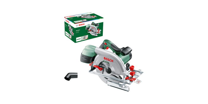 Bosch PKS 66 A Circular Saw (1600W). Corded Power Tool, CleanSystem, CutControl. Woodworking & DIY