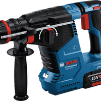 Bosch GBH 187-LI Cordless Rotary Hammer Kit with Case. High-performance 18V SDS-plus hammer drill. Professional Power Tool.