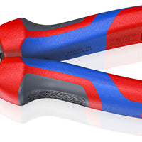 KNIPEX 08 22 185 SB Needle-Nose Combination Pliers with comfort handles black atramentized 185 mm
