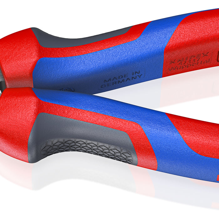 KNIPEX 08 22 185 SB Needle-Nose Combination Pliers with comfort handles black atramentized 185 mm