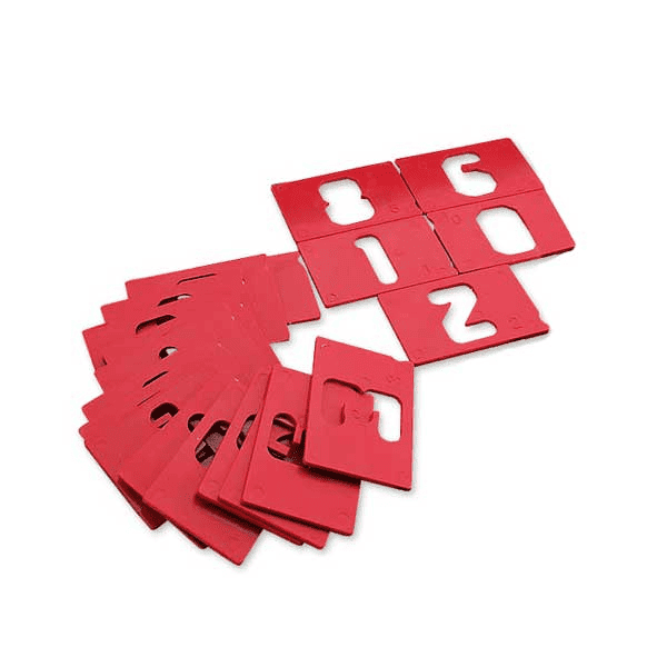 Milescraft Sign Pro 1-1/2 & 2-1/2 Vertical Num Set- 0822203