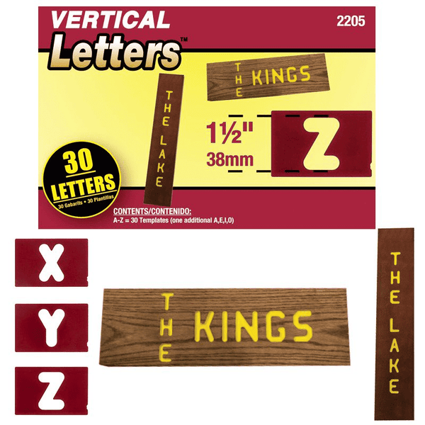 Milescraft Signpro 1-1/2 Vertical Letter Set- 0822205