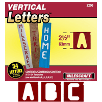 Milescraft Signpro 2-1/2 Vertical Letter Set- 0822206