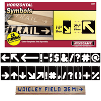 Milescraft Signpro 1-1/2 & 2-1/2 Symbols Set- 0822207
