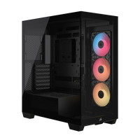 3500X RS-R ARGB Tempered Glass Mid-Tower PC Case; Black