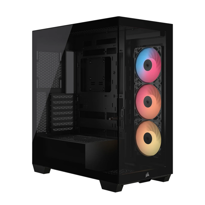 3500X RS-R ARGB Tempered Glass Mid-Tower PC Case; Black
