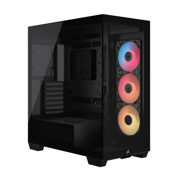 3500X RS-R ARGB Tempered Glass Mid-Tower PC Case; Black-CC-9011322-WW