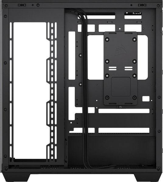 3500X Tempered Glass Black Mid-Tower PC Case; 2x 3.5'' |  2x 2.5'' Drive Bays; Up to 360mm Radiator compatible-CC-9011276-WW
