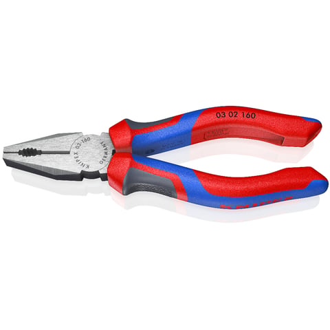 Knipex PLIER - COMBINATION 160MM MULTI COMPONENT HANDLE - KPX0302160