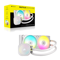 Corsair NAUTILUS 240 ARGB White; 240mm Radiator; Liquid CPU Cooler; Intel® LGA 1851/1700; AMD® AM5/AM4
