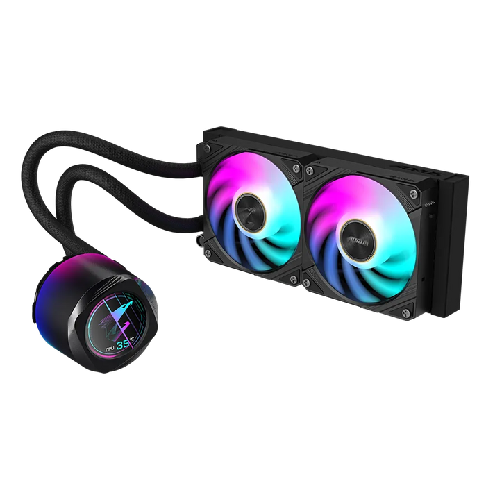 GIGABYTE AORUS WATERFORCE X II 240 240mm cooler; Intel 115x;1200;1700;1851 / AMD TR4; AM5; AM4; sTR5