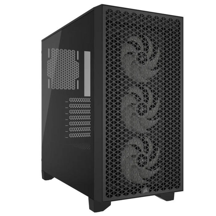 3000D RGB AIRFLOW Black Mid-Tower PC Case; 2x 3.5'' |  2x 2.5'' Drive Bays; Up to 360mm Radiator compatible; 3x 120mm fan incl