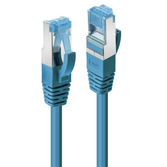 LINDY 2M CAT6A LSOH MOULDED FLYLEAD - BLUE (45375) - NET-CAT6A-10GIG-2M