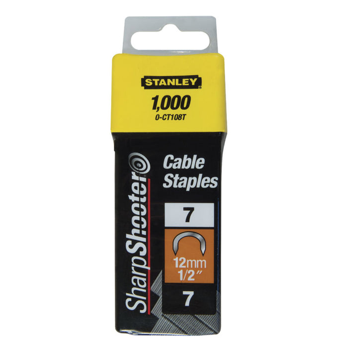 Stanley Round Cable Staples 12mm | 1-CT108T - image 1