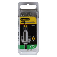 Stanley Aluminium Rivets 5mm x 9mm (15 Pack) | 1-PAA66T - image 1