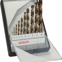 Bosch HSS-Co Drill Bit Set (1-10mm): Metal Drilling, Robust, DIN 338 - Premium Quality