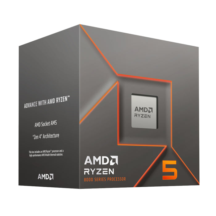 AMD Ryzen 5 8400F x4nm TSMC AM5 CPU; 6 Core/12 Thread Base Clock 4.2GHz; Max Boost Clock 4.7GHz;16MB Cache; BOX-100-100001591BOX