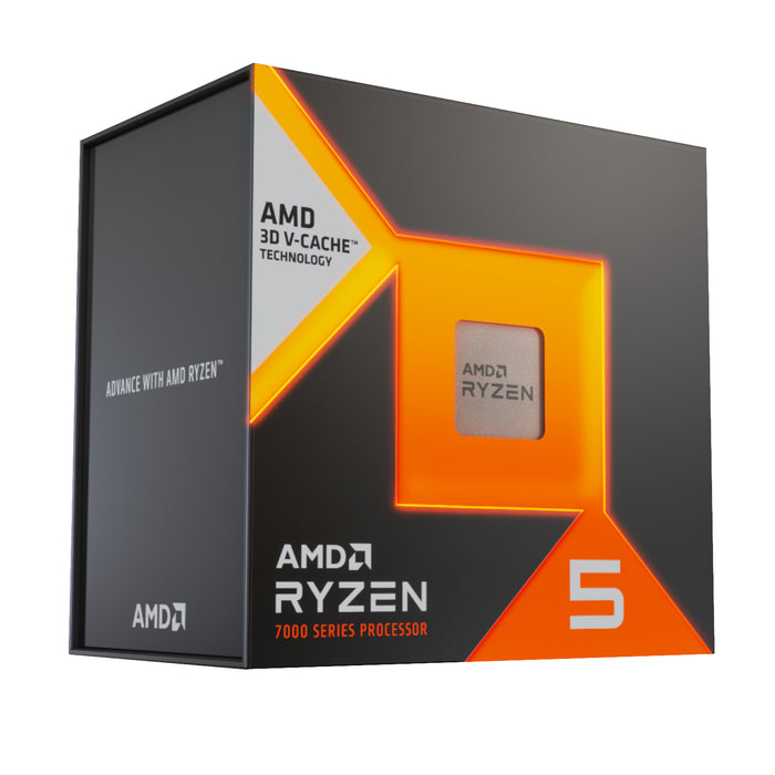 AMD Ryzen 5 7500X3D AM5; 6 Cores/12 Threads; Base clock 4GHz max boost clock 4.5GHz Cooler Not Included-100-100001904WOF