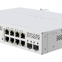 MikroTik Cloud Smart Switch 8 Port PoE 2 SFP+ desktop enclosure | MT-RBCSS610-8P-2S+IN-MT-RBCSS610-8P-2S+IN MikroTik