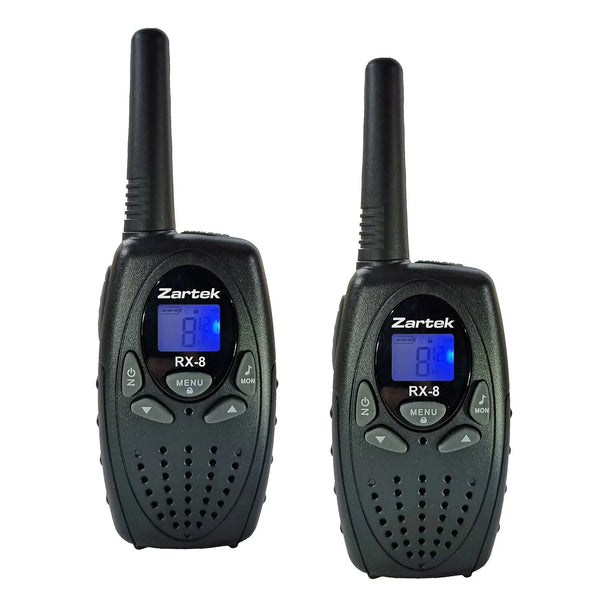 Zartek RX-8 Rechargeable Two-Way Radios - (Twin Pack)