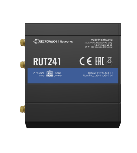 Teltonika Industrail 4G WiFi IoT Router  | RUT241-TTK-RUT241