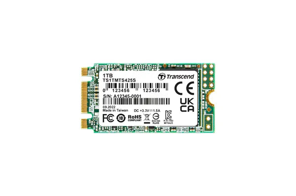 TRANSCEND 1 TB MTS425S M.2 SATA 3 2242 SSD 3D NAND - CACHELESS-TS1TMTS425S