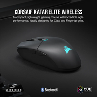 Corsair KATAR ELITE Wireless Ultra-Light Gaming Mouse; 26000 DPI; Black. Corsair