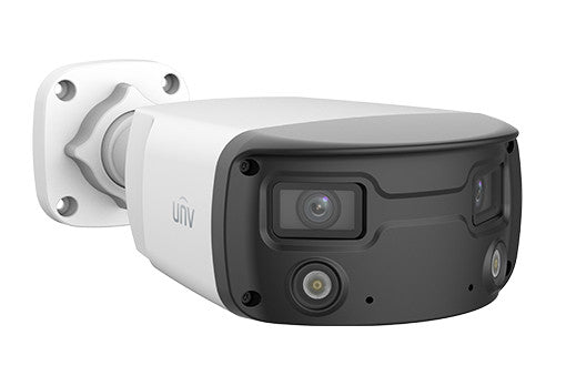 Uniview UNV 4MP ColorHunter OmniView Dual Lense 160° Fixed Bullet IP Camera 2x4mm | IPC2K24SE-ADF40KMC-WL-I0-UN-IPC2K24SE-ADF40KMC-WLI0