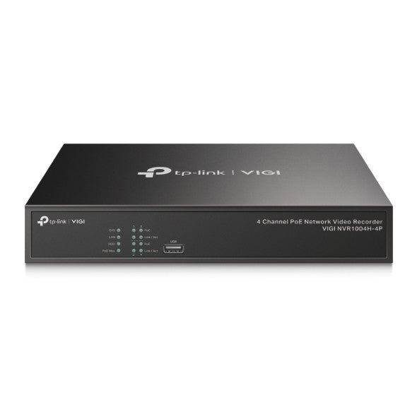 TP-Link VIGI 4 Channel PoE Network Video Recorder | TP-VIGI-NVR1004H-4P-TP-VIGI-NVR1004H-4P