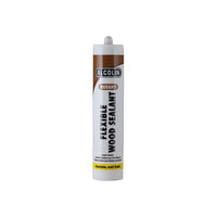 Alcolin Flexible Wood Sealant - Meranti Wood Filler, 280ml Tube - Seal Wood Joints & Gaps