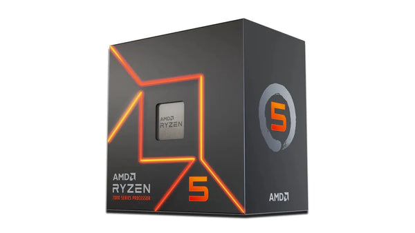 AMD Ryzen 5 7600 5nm SKT AM5 CPU; 6 Core/12 Thread; Base Clock 3.8GHz;32 MB Cache; Radeon Graphics; Wraith prism cooler-100-100001015BOX