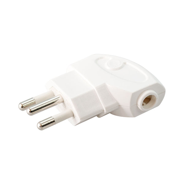 SLIMLINE 3 POINT PLUG 16A WHITE-NEW - PWR-3PIN-PLUG-SA-W