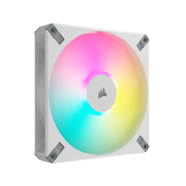 Corsair AF ELITE Series; AF140 RGB ELITE WHITE; 140mm Fluid Dynamic RGB Fan with AirGuide; Single Pack-CO-9050159-WW