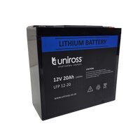 Uniross 12.8V 20Ah (256Wh) LiFEPO4 battery | UR-BAT-LiFePO4-12-20-UR-BAT-LiFePO4-12-20