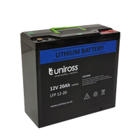 Uniross 12.8V 20Ah (256Wh) LiFEPO4 battery | UR-BAT-LiFePO4-12-20-UR-BAT-LiFePO4-12-20