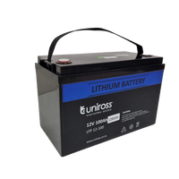 Uniross 12.8V 100Ah (1.28kWh) LiFEPO4 Battery | UR-BAT-LiFePO4-12-100-UR-BAT-LiFePO4-12-100