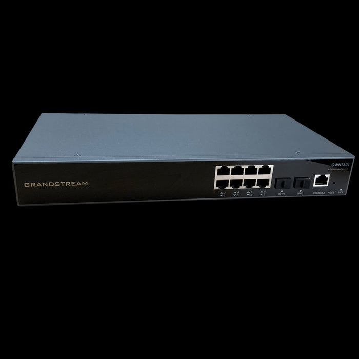 Grandstream GWN7801: 8-Port Gigabit Ethernet Managed Switch for Business Networks.