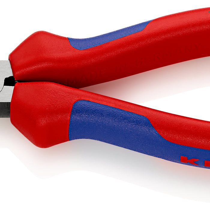 KNIPEX 11 02 160 SB Insulation Stripper with opening spring, universal with multi-component handles black atramentized 160 mm