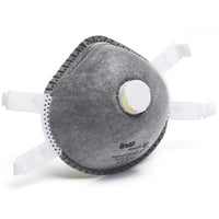 DROMEX FACE MASK DISPOSABLE CARBON FFP2 VALVE 5PC  1121C